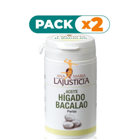 Pack 2x HÍGADO BACALAO 90 PERLAS ANA Mª LAJUSTICIA