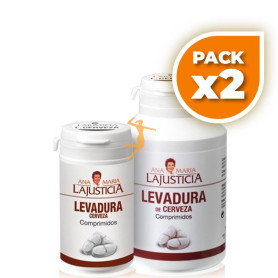 Pack 2x LEVADURA CERVEZA 280 COMPRIMIDOS ANA M. LAJUSTICIA