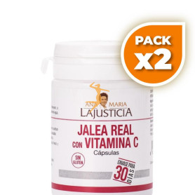 Pack 2x JALEA REAL CON VITAMINA C 60 CÁPSULAS ANA MARÍA LAJUSTICIA