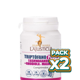 Pack 2x TRIPTÓFANO PLUS CON ASHWAGANDHA 60 COMP. ANA MARÍA LAJUSTICIA