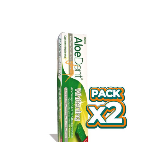 Pack 2x DENTÍFRICO ALOE-DENT BLANQUEADOR 100Ml. EVICRO
