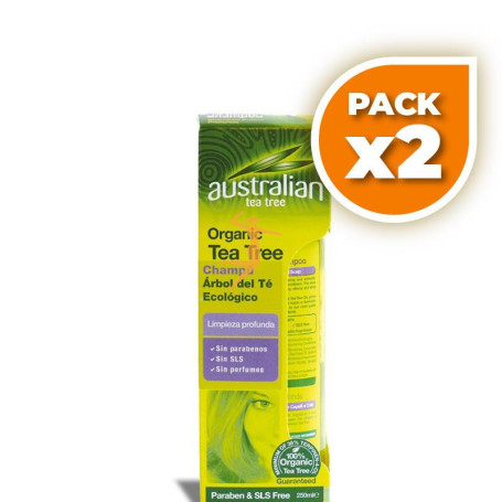 Pack 2x CHAMPÚ DE ÁRBOL DEL TÉ 200Ml. EVICRO