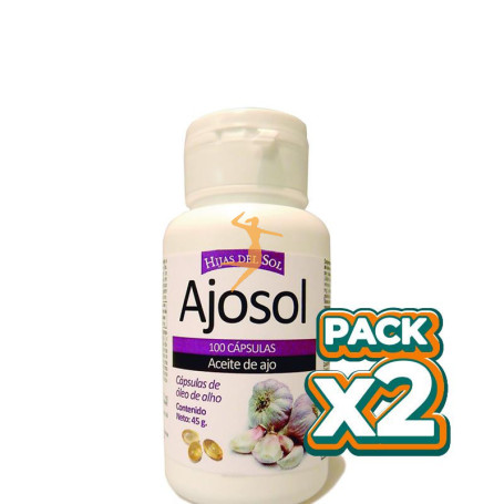 Pack 2x AJOSOL 100 PERLAS HIJAS DEL SOL