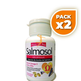 Pack 2x SALMÓN OMEGA 3 500Mg. 100 PERLAS HIJAS DEL SOL