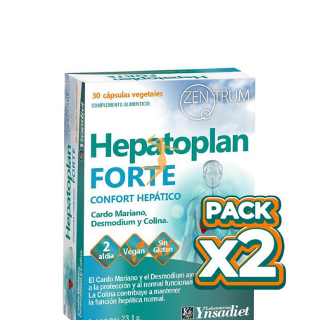 Pack 2x HEPATOPLAN FORTE 30 CAPSULAS VEGETALES YNSADIET