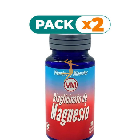 Pack 2x BISGLICINATO DE MAGNESIO 90 CAPSULAS VEGETALES YNSADIET