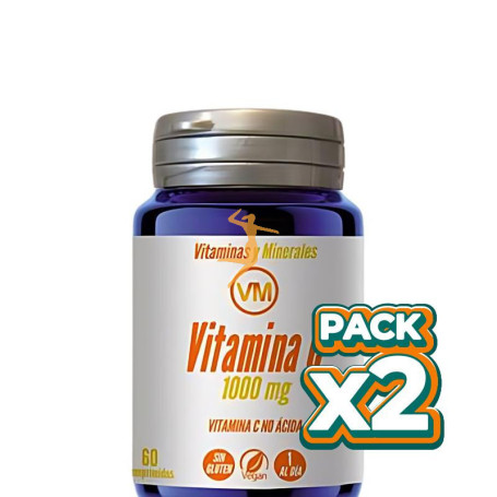 Pack 2x VITAMINA C 1000 MG 60 COMPRIMIDOS YNSADIET
