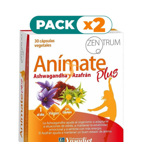 Pack 2x ZENTRUM ANIMATE PLUS 30 CÁPSULAS YNSADIET