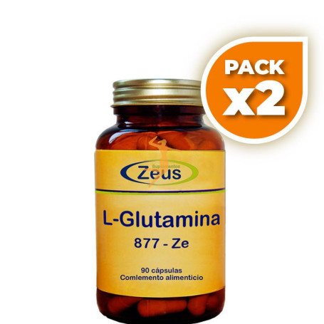 Pack 2x L-GLUTAMINA 90 CÁPSULAS ZEUS