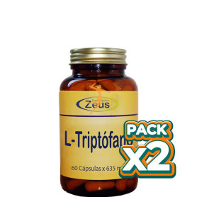Pack 2x L-TRIPTÓFANO 60 CÁPSULAS ZEUS