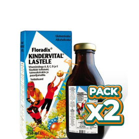 Pack 2x FLORADIX KINDERVITAL JARABE 250Ml. SALUS