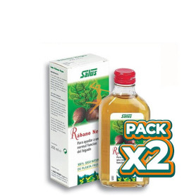 Pack 2x RÁBANO NEGRO JUGO DE PLANTA FRESCA 220Ml. SALUS