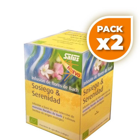 Pack 2x SOSIEGO Y SERENIDAD INFUSIÓN DE FLORES DE BACH SALUS
