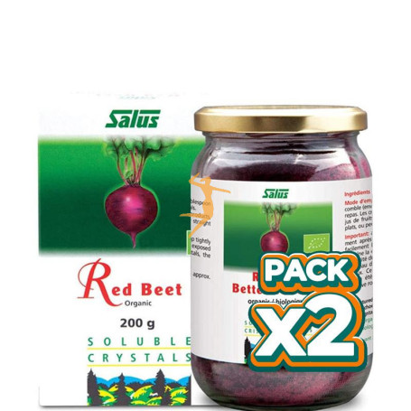 Pack 2x REMOLACHA ROJA EN CRISTALES 200Gr. SALUS