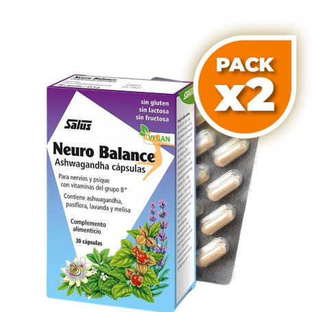 Pack 2x NEURO BALANCE 30 CÁPSULAS SALUS