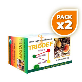 Pack 2x TRIODEF (REISHI+SHITAKE+MAITAKE) GOLDEN GREEN