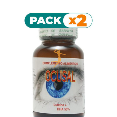 Pack 2x OCUSAL LUTEINA + DHA 60 PERLAS GOLDEN GREEN