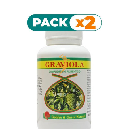 Pack 2x GRAVIOLA 90 CÁPSULAS GOLDEN GREEN