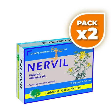 Pack 2x NERVIL 60 CÁPSULAS GOLDEN GREEN