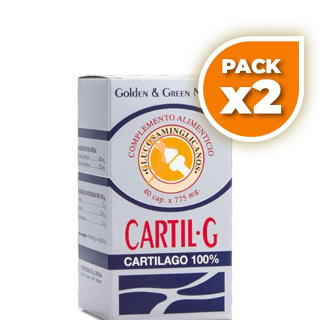 Pack 2x CARTIL-G 40 CÁPSULAS GOLDEN GREEN
