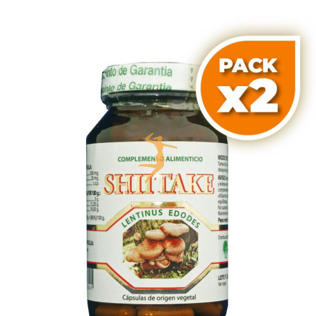 Pack 2x SHIITAKE 120 CÁPSULAS GOLDEN GREEN