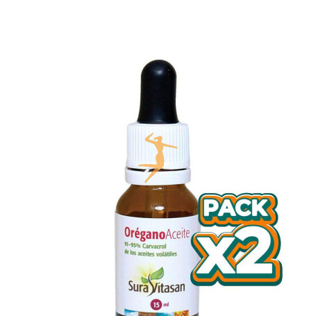Pack 2x OREGANO SALVAJE ACEITE 15Ml. SURA VITASAN