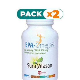 Pack 2x EPA OMEGA 3 1.414Mg. 60 PERLAS SURA VITASAN