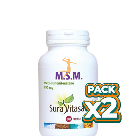 Pack 2x MSM 850Mg. 90 CÁPSULAS SURA VITASAN