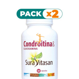 Pack 2x CONDROITINA & GLUCOSAMINA 60 CÁPSULAS SURA VITASAN