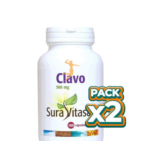 Pack 2x CLAVO 500Mg. 100 CÁPSULAS SURA VITASAN