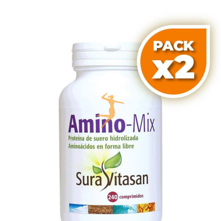 Pack 2x AMINO MIX 1.700Mg. 240 COMPRIMIDOS SURA VITASAN