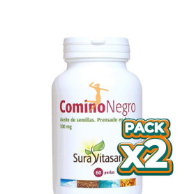 Pack 2x COMINO NEGRO 500Mg. 60 PERLAS SURA VITASAN