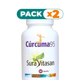Pack 2x CÚRCUMA 95 90 CÁPSULAS SURA VITASAN