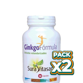 Pack 2x GINKGO FÓRMULA 526Mg. 30 CAÁSULAS SURA VITASAN