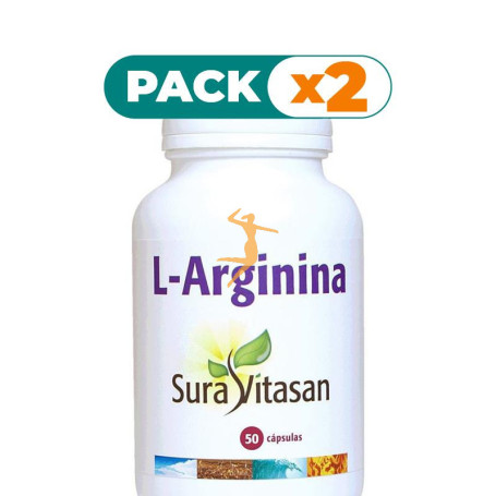 Pack 2x L-ARGININA 500Mg. 50 CÁPSULAS SURA VITASAN