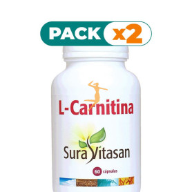 Pack 2x L-CARNITINA 500Mg. 60 CÁPSULAS SURA VITASAN