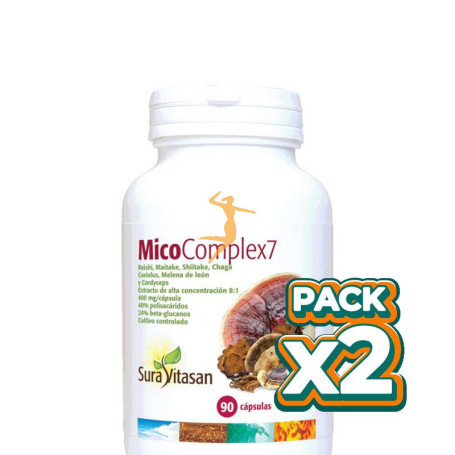 Pack 2x MICOCOMPLEX 6 400Mg. 90 CÁPSULAS SURA VITASAN