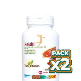 Pack 2x REISHI 500Mg. 60 CÁPSULAS SURA VITASAN