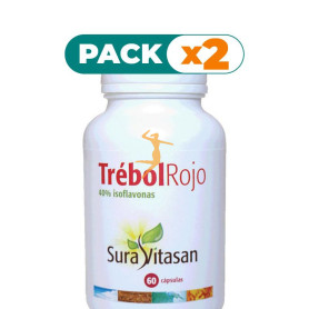Pack 2x TRÉBOL ROJO 40% ISOFLAVONAS 60 CÁPSULAS SURA VITASAN