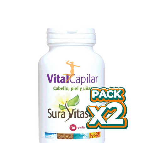 Pack 2x VITALCAPILAR 30 PERLAS SURA VITASAN