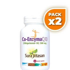 Pack 2x CO-ENZYMA Q10 300Mg. 30 CÁPSULAS SURA VITASAN
