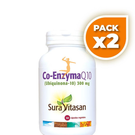 Pack 2x CO-ENZYMA Q10 300Mg. 30 CÁPSULAS SURA VITASAN