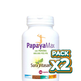 Pack 2x PAPAYA PLUS 100 CÁPSULAS SURA VITASAN