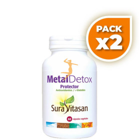 Pack 2x METAL DETOX PROTECTOR 60 CÁPSULAS SURA VITASAN