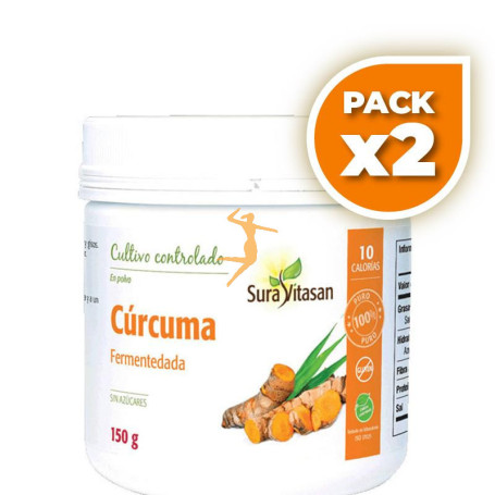 Pack 2x CÚRCUMA FERMENTADA 150Gr. SURA VITASAN