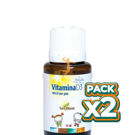 Pack 2x VITAMINA D3 PEQUES 15Ml. SURA VITASAN