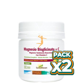 Pack 2x MAGNESIO BISGLICINATO + C 226GR SURA VITASAN