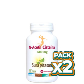 Pack 2x N ACETIL CISTEINA 60 CAPSULAS SURA VITASAN