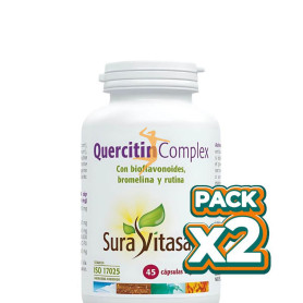 Pack 2x QUERCITIN COMPLEX 45 CAPSULAS SURA VITASAN