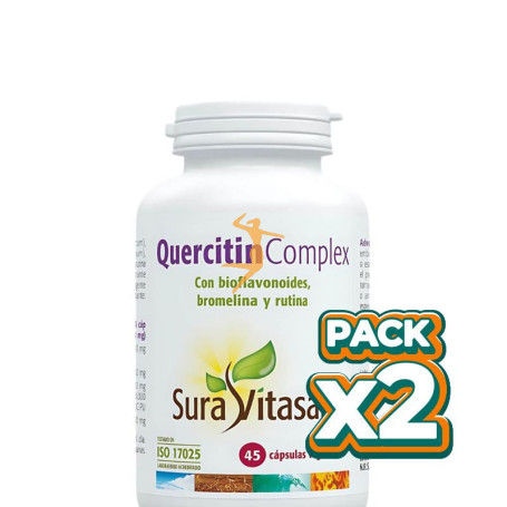 Pack 2x QUERCITIN COMPLEX 45 CAPSULAS SURA VITASAN